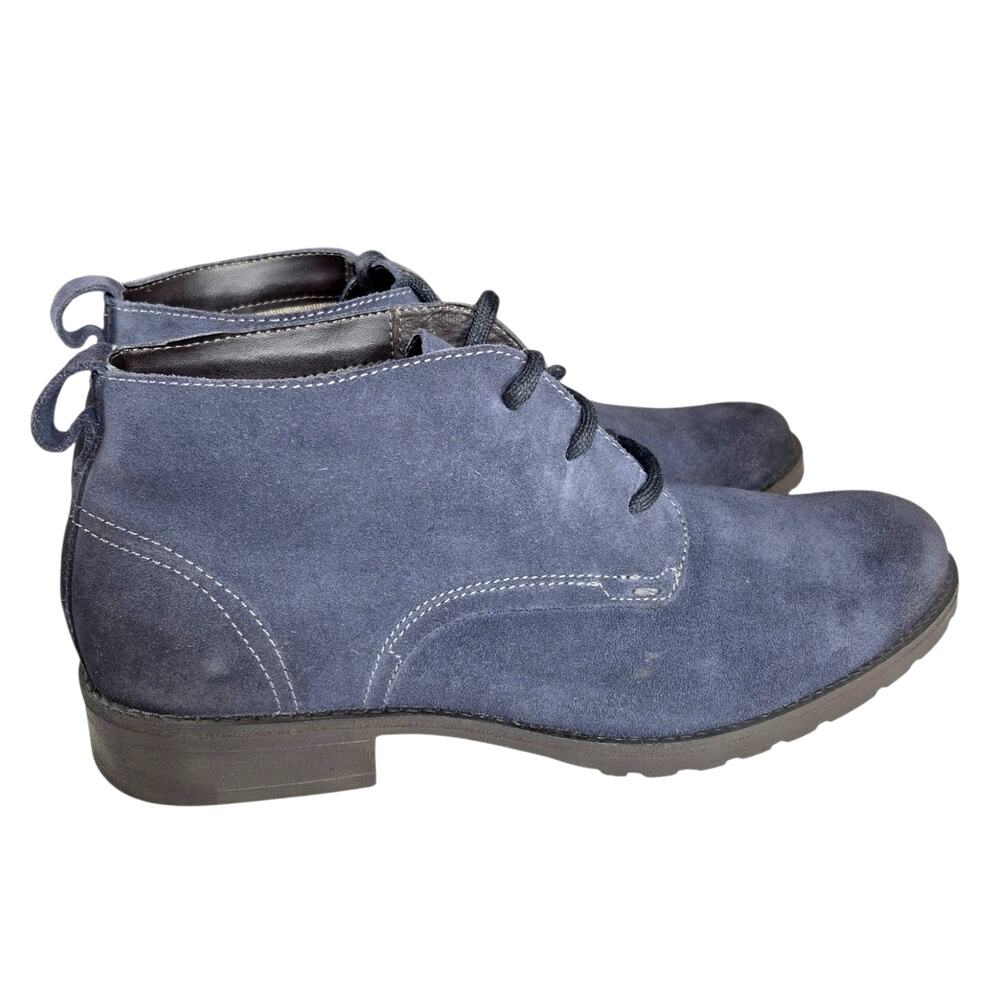 Democrata Garage 'Stroke' Men's Navy Blue Suede Leather Chukka Boots 10